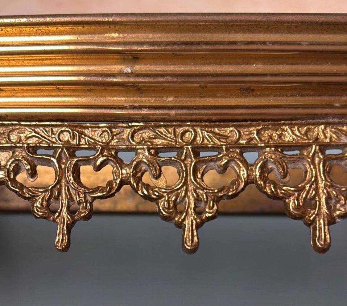 Louis XVI Style Italian Wall-Mounted Console in with Marble Top For Sale 9
