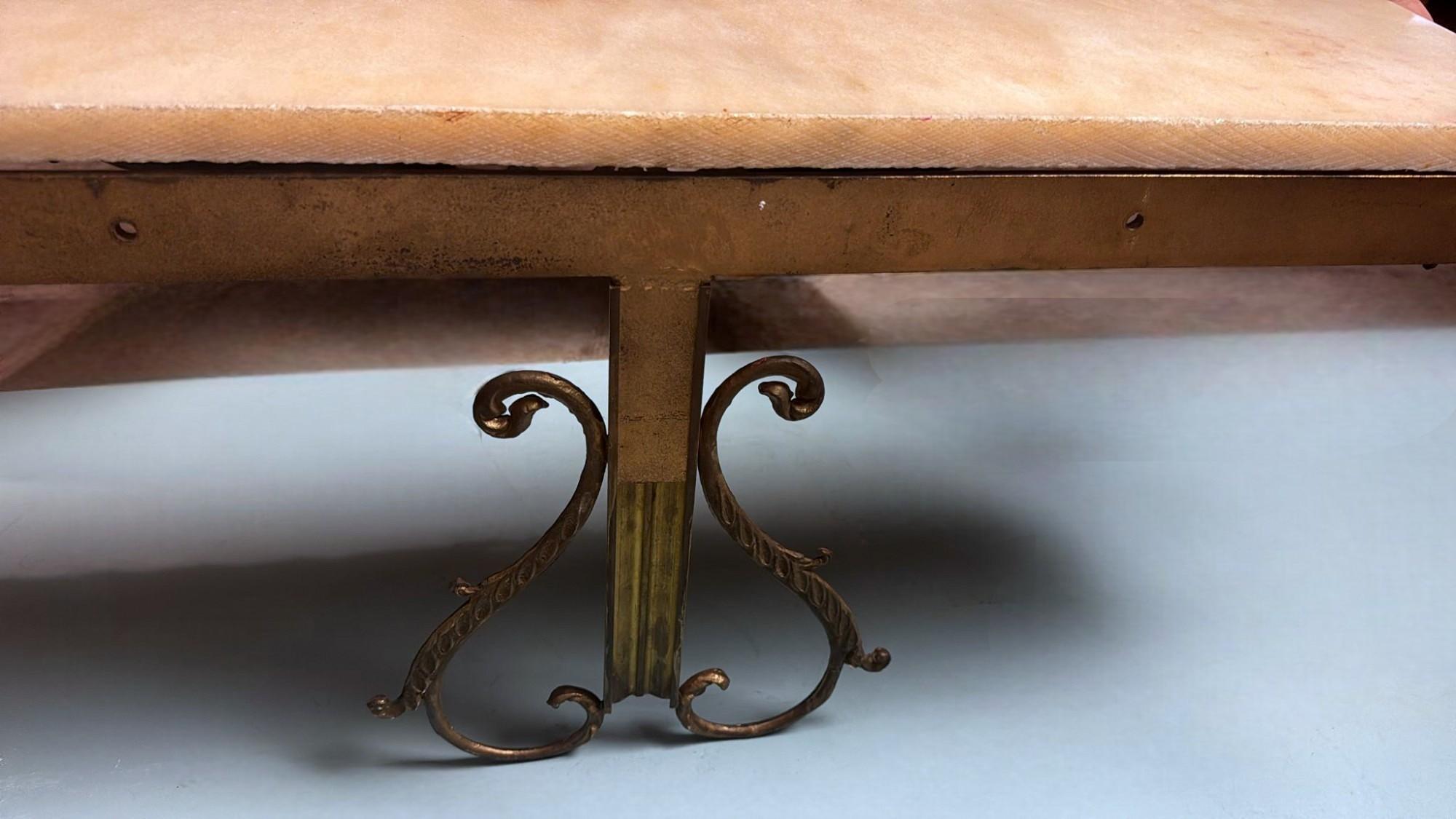 Louis XVI Style Italian Wall-Mounted Console in with Marble Top For Sale 13