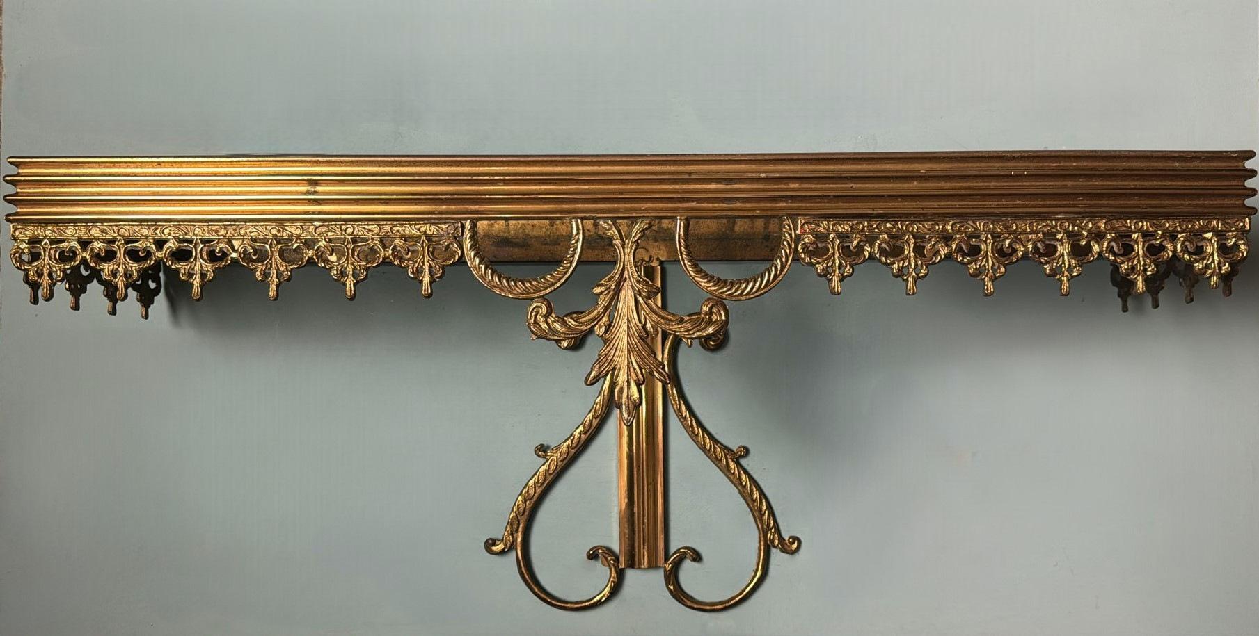 20th Century Louis XVI Style Italian Wall-Mounted Console in with Marble Top For Sale
