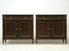 Louis XVI Style Jansen Inspired Buffets in an Ebonized Mahogany Finish