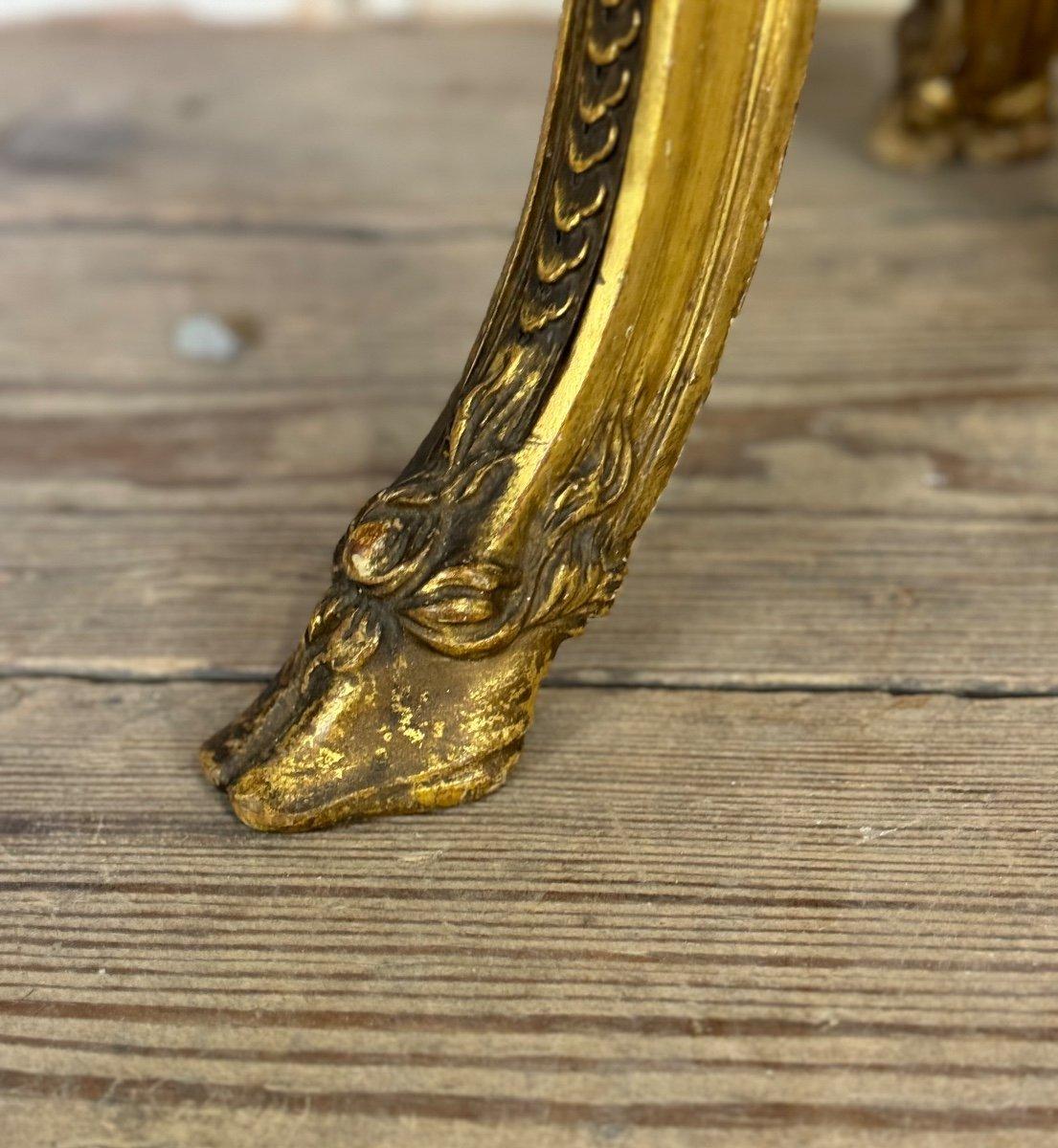 Jardinière de style Louis XVI en bois sculpté et doré vers 1900 en vente 6
