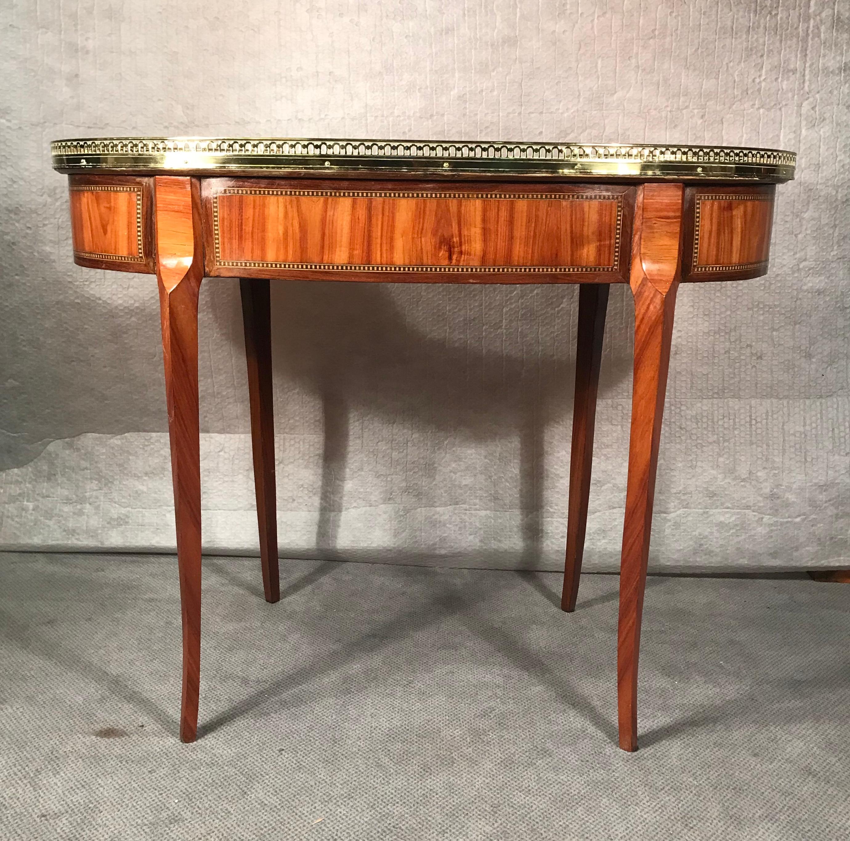 Louis XVI Style Kidney Shaped Desk, France 19th Century In Good Condition In Belmont, MA