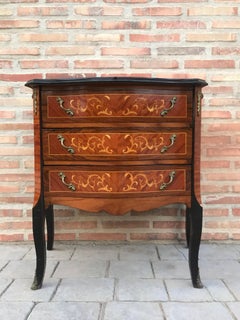Louis XVI Style Kingwood and Marquetry Commode