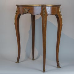 Louis XVI-Style Kingwood Kidney-Shaped Side Table