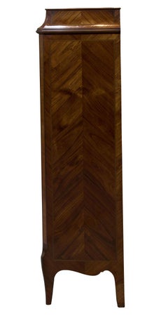 Louis XVI Style Kingwood and Marquetry Secretaire Abbatante or Desk