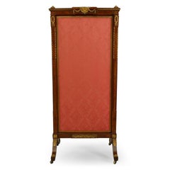 Louis XVI Style Kingwood Triptych Cheval Mirror
