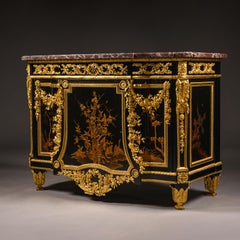 Louis XVI Style Lacquer Commode After Riesener, France c.1880