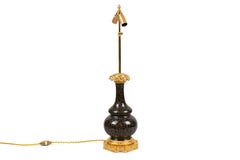 Louis XVI Style Lamp in Porcelain and Gilt Bronze, circa 1880