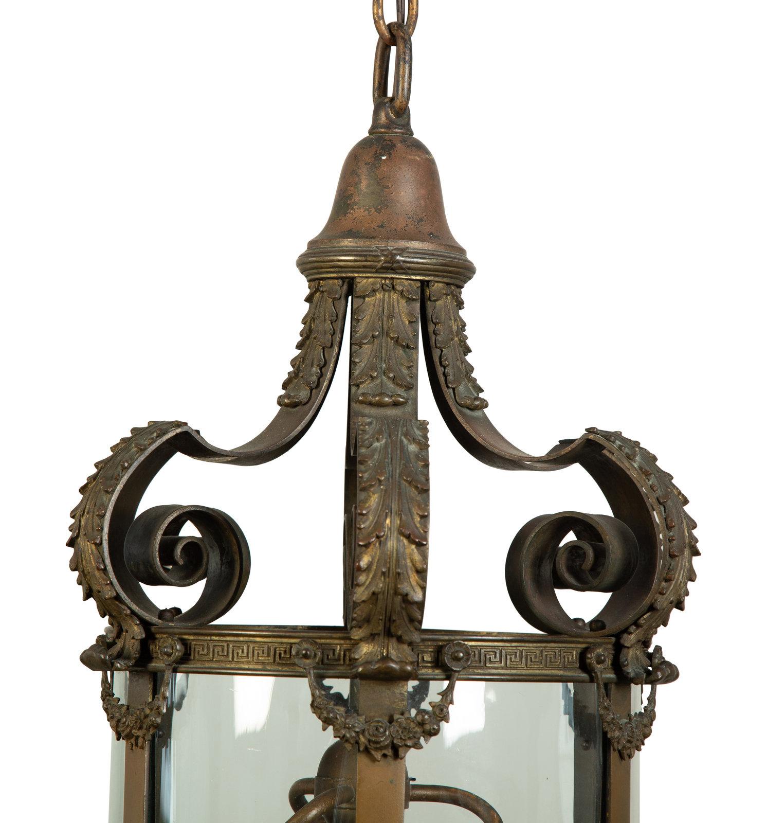 Louis XVI Style Lantern In Good Condition For Sale In Atlanta, GA