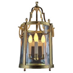 Louis XVI Style Lantern In Gilt Bronze With Four Arms Of Light