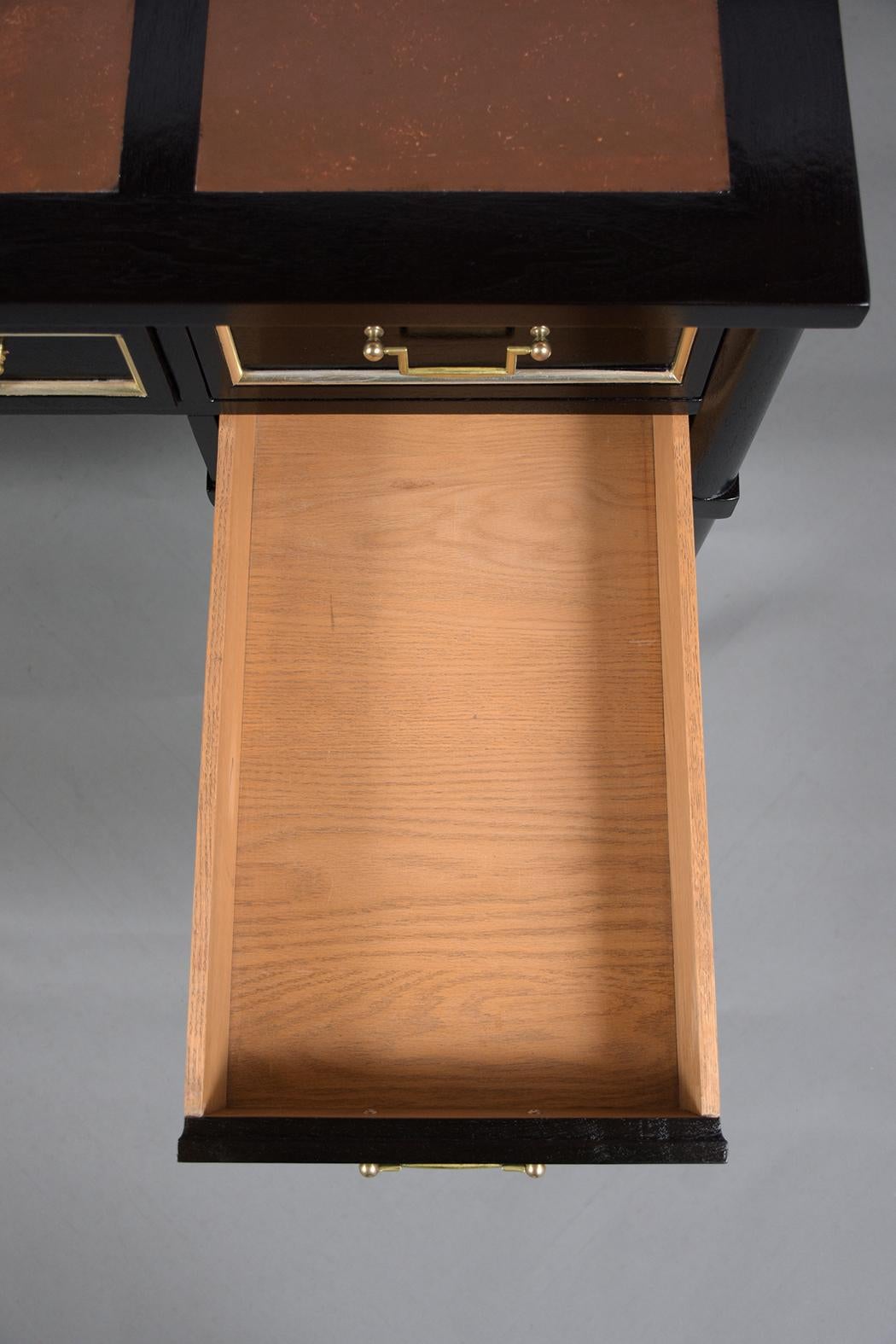 Louis XVI Style Leather Top Desk 2