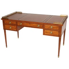 Louis XVI Style Leather Top Desk