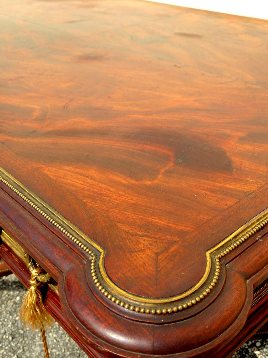Louis XVI Style Library or Center Table by Sosthène Bellanger For Sale 3