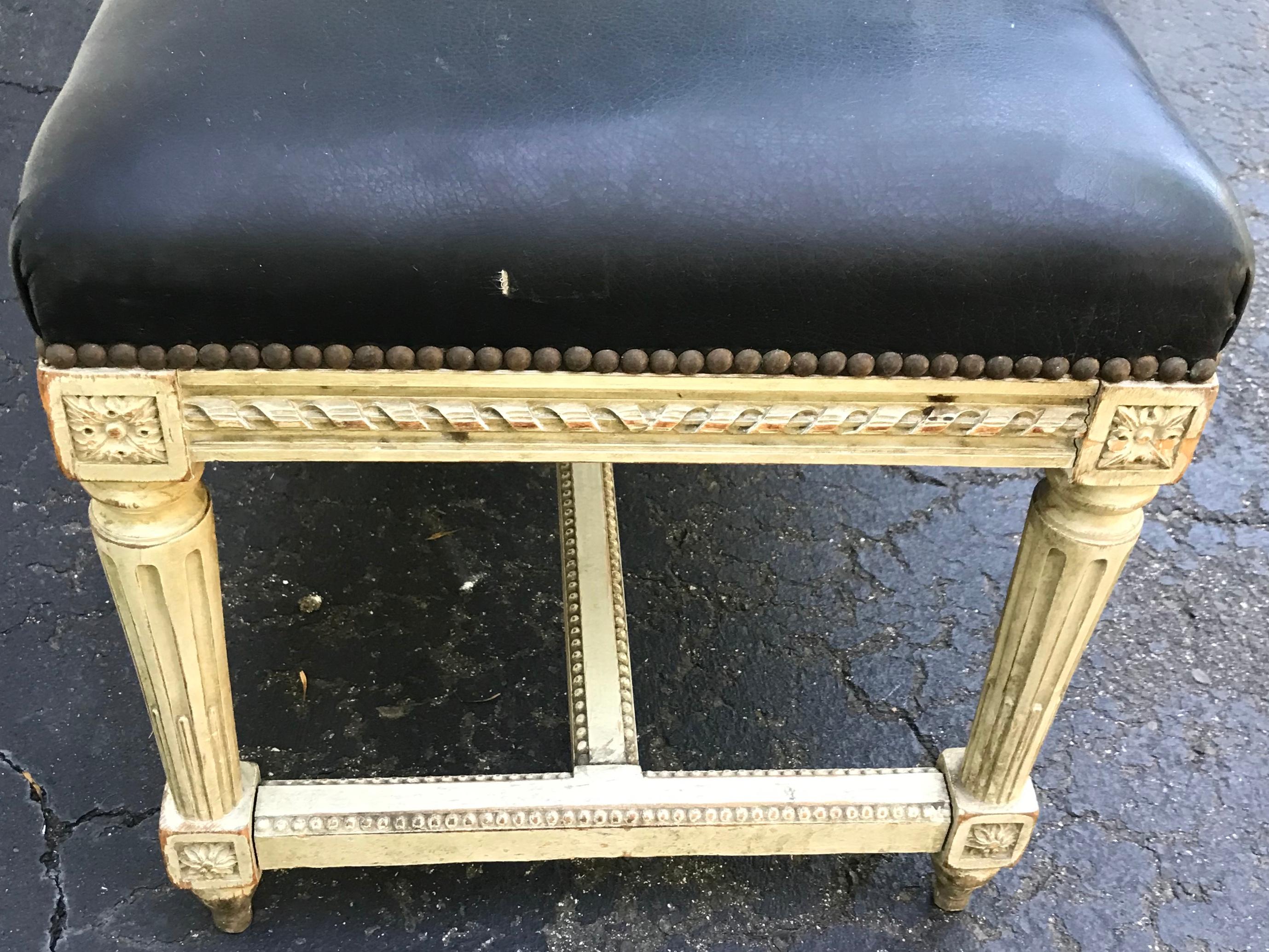 Jansen Neoclassical Louis XVI Bench In Good Condition For Sale In New York, NY