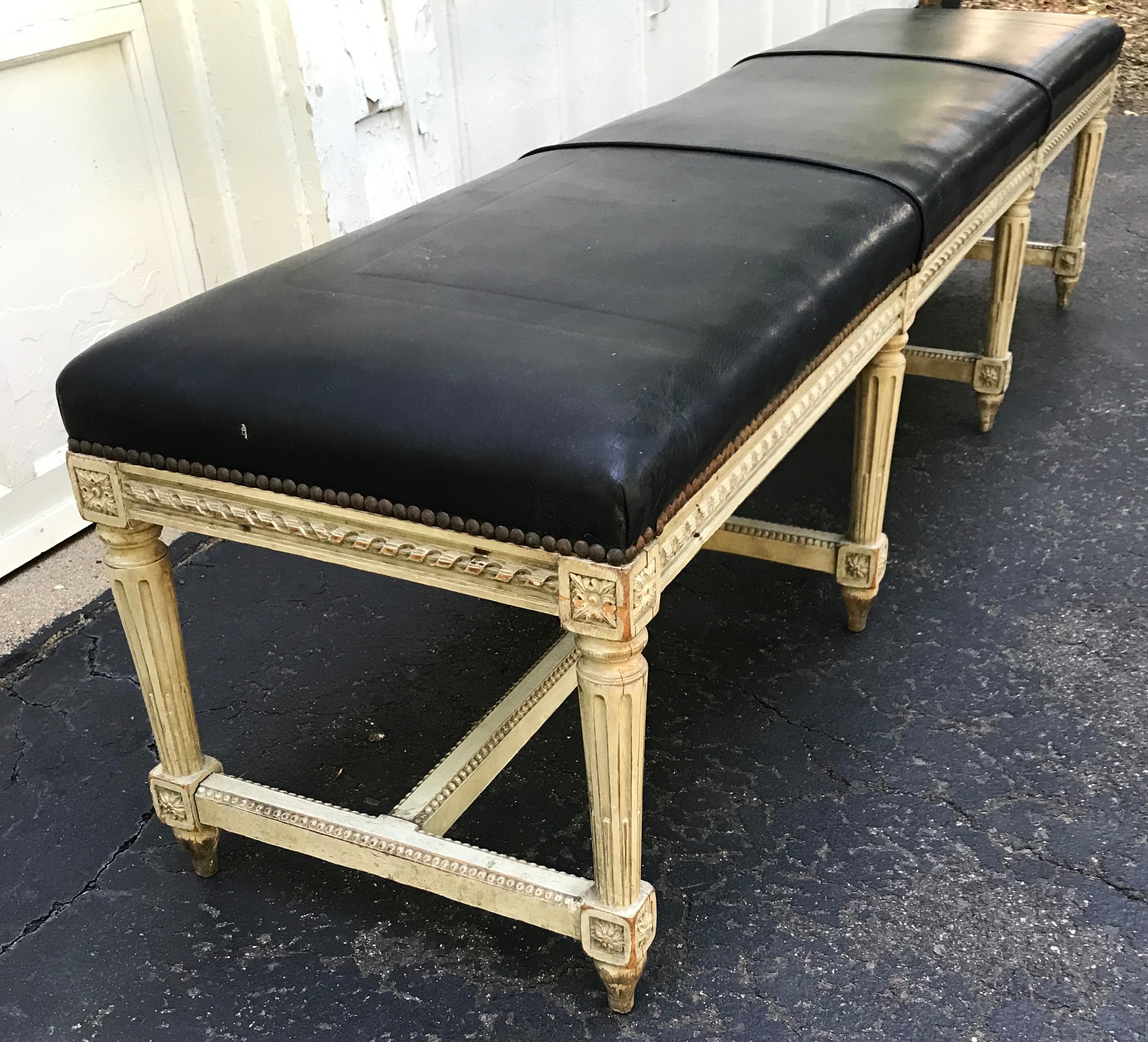 Jansen Neoclassical Louis XVI Bench For Sale 3