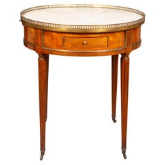 Louis XVI Style Mahogany And Brass Bouillotte table