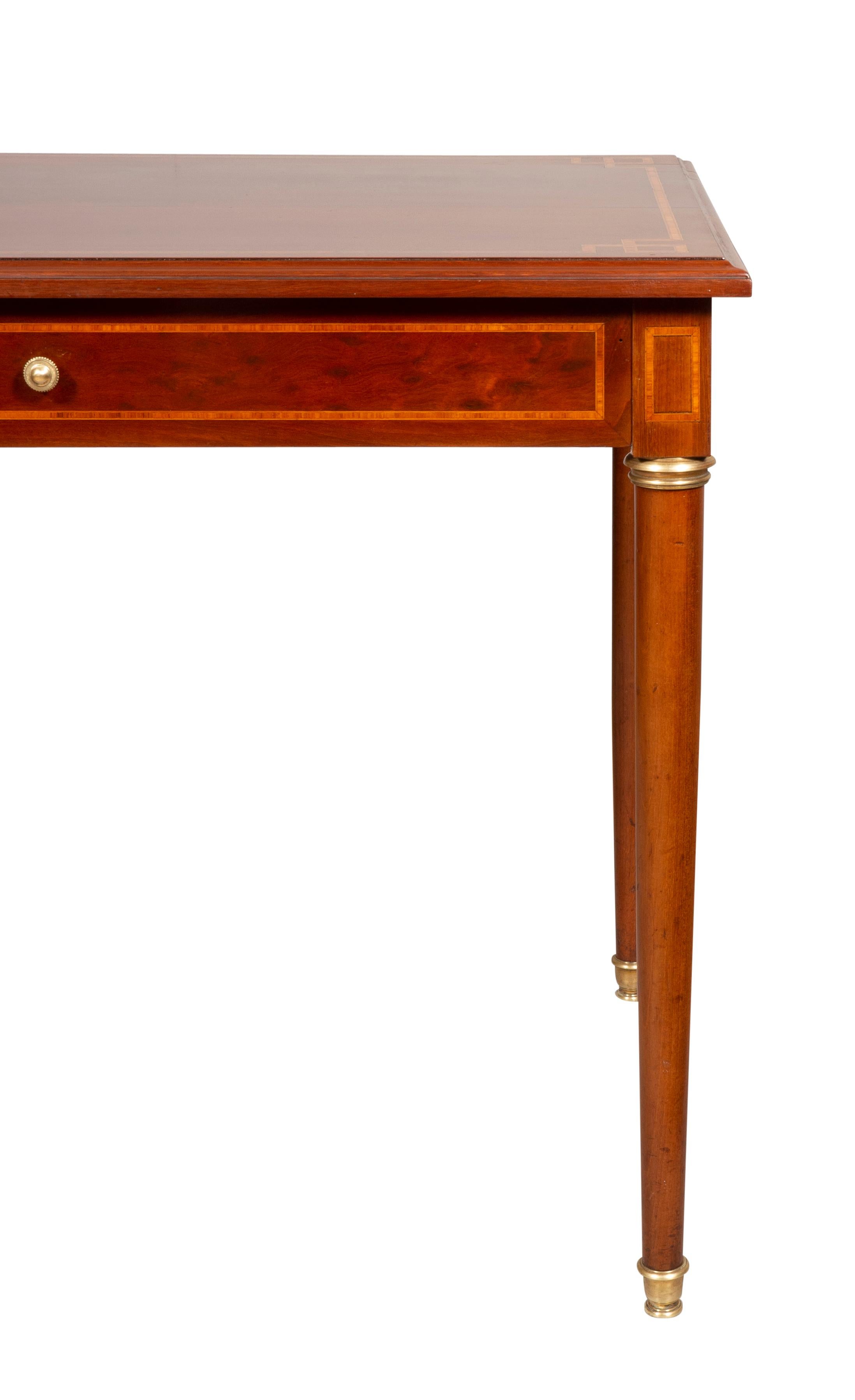 Louis XVI Style Mahogany and Inlaid Table 5