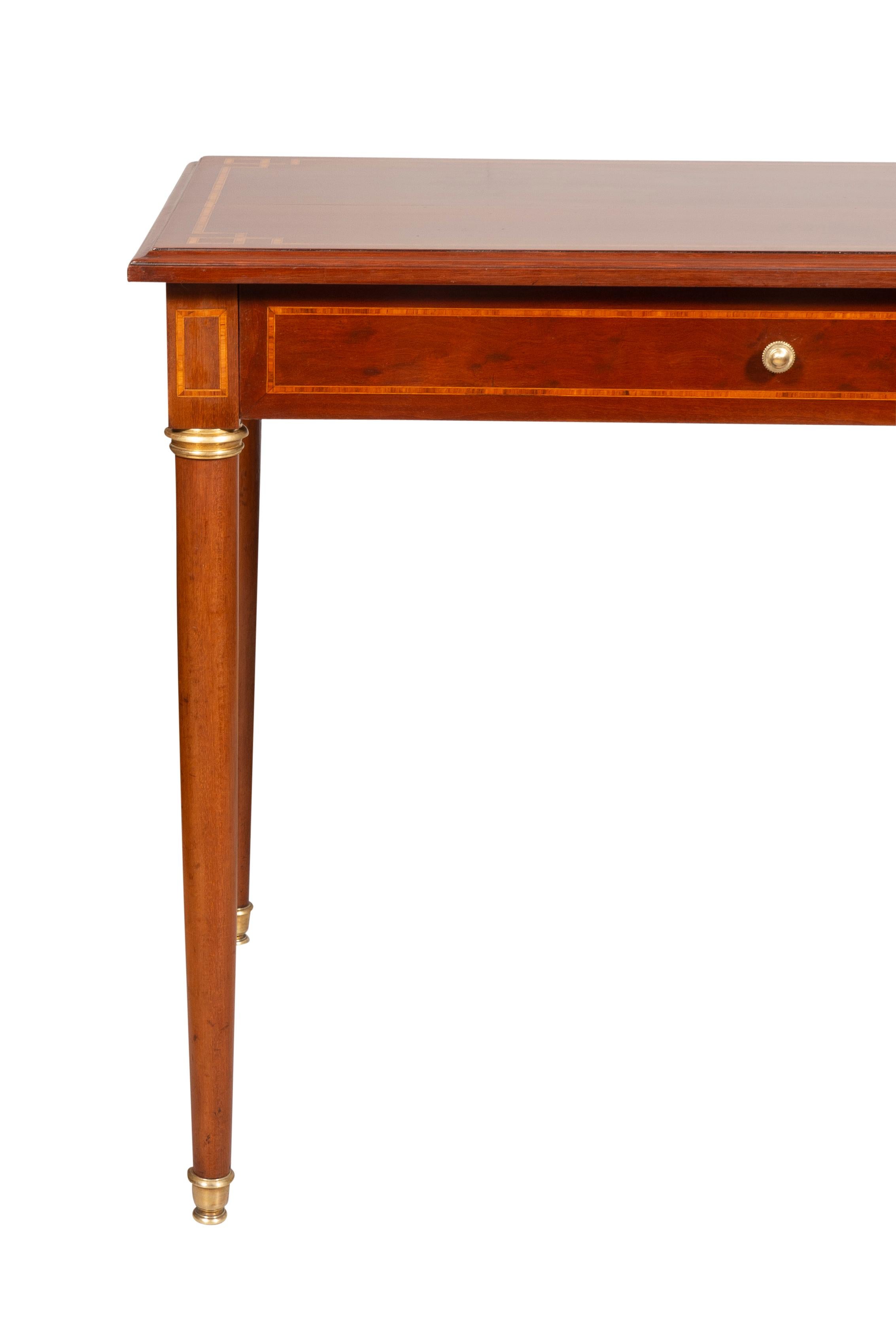Louis XVI Style Mahogany and Inlaid Table 6