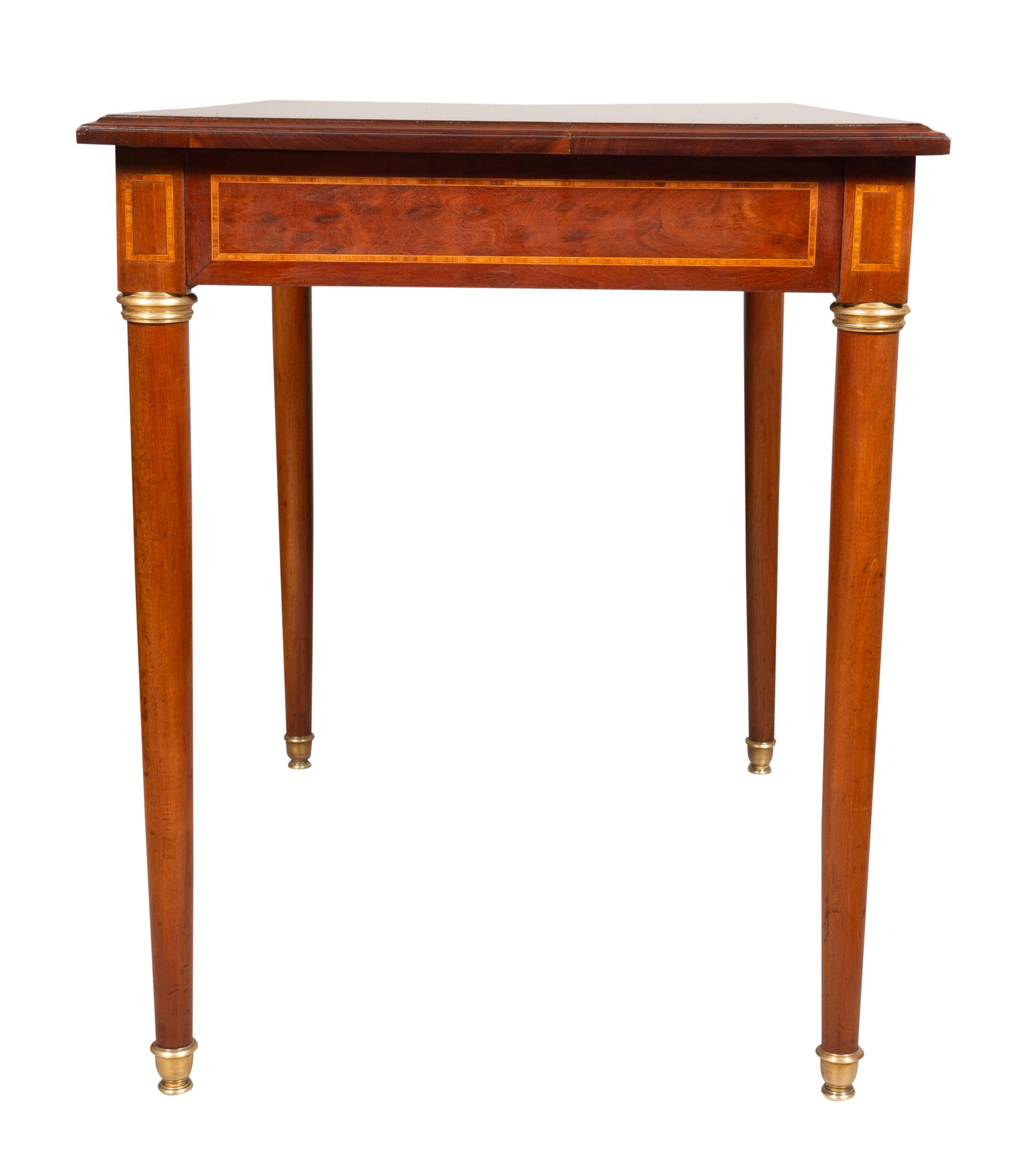 Louis XVI Style Mahogany and Inlaid Table In Good Condition In Essex, MA