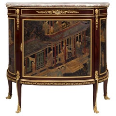 Louis XVI Style Mahogany and Lacquer Commode by François Linke, circa 1890