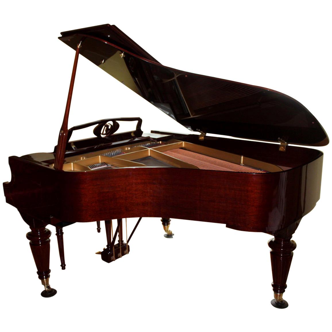 Louis XVI Style Mahogany Baby Grand Piano with Automatic Player