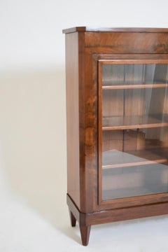 Louis XVI style mahogany bookshelves cabinet, 1940s