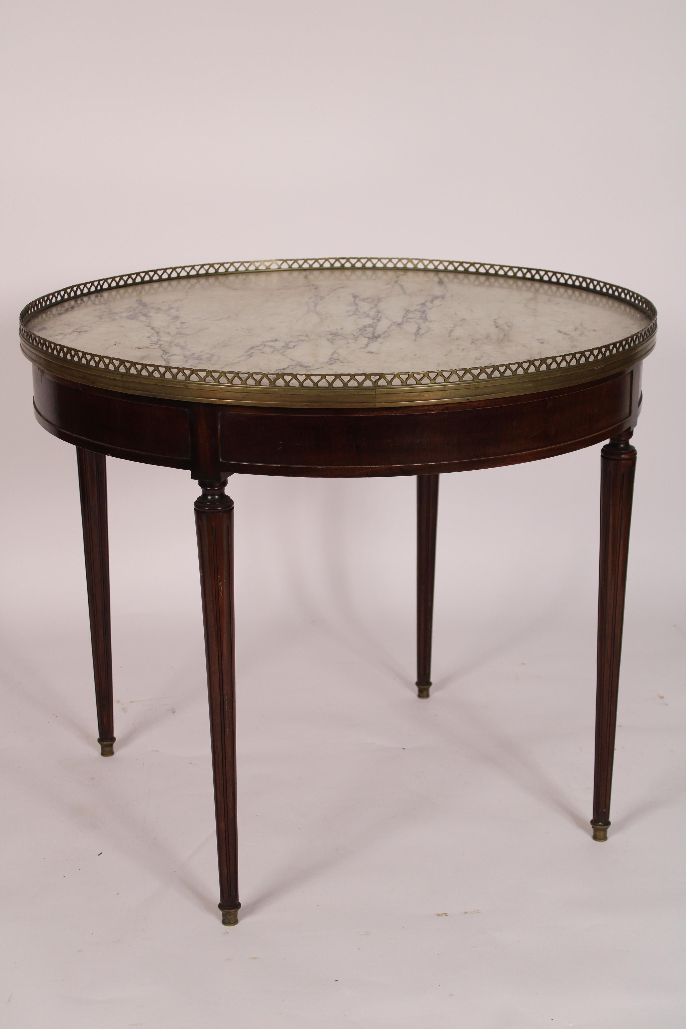 European Louis XVI Style Mahogany Bouillotte Table For Sale