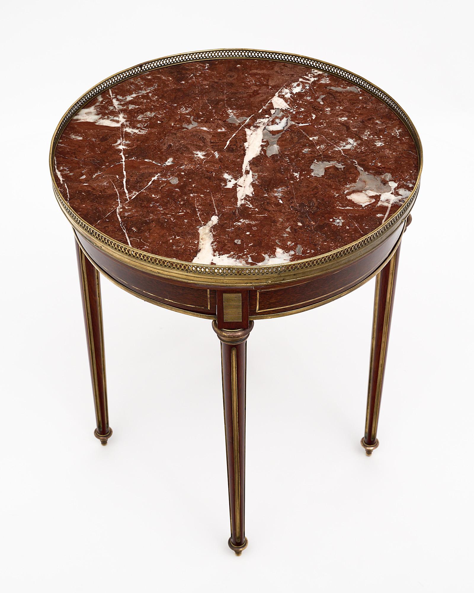 Late 19th Century Louis XVI Style Mahogany Bouillotte Table