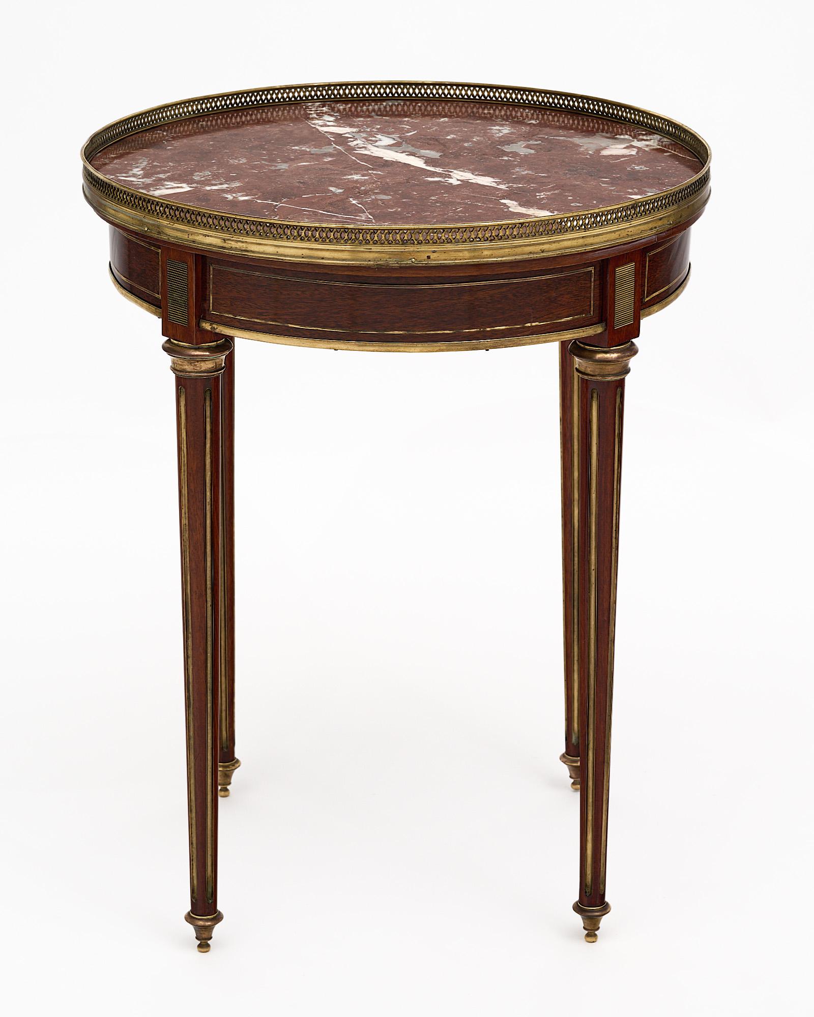 Louis XVI Style Mahogany Bouillotte Table 1