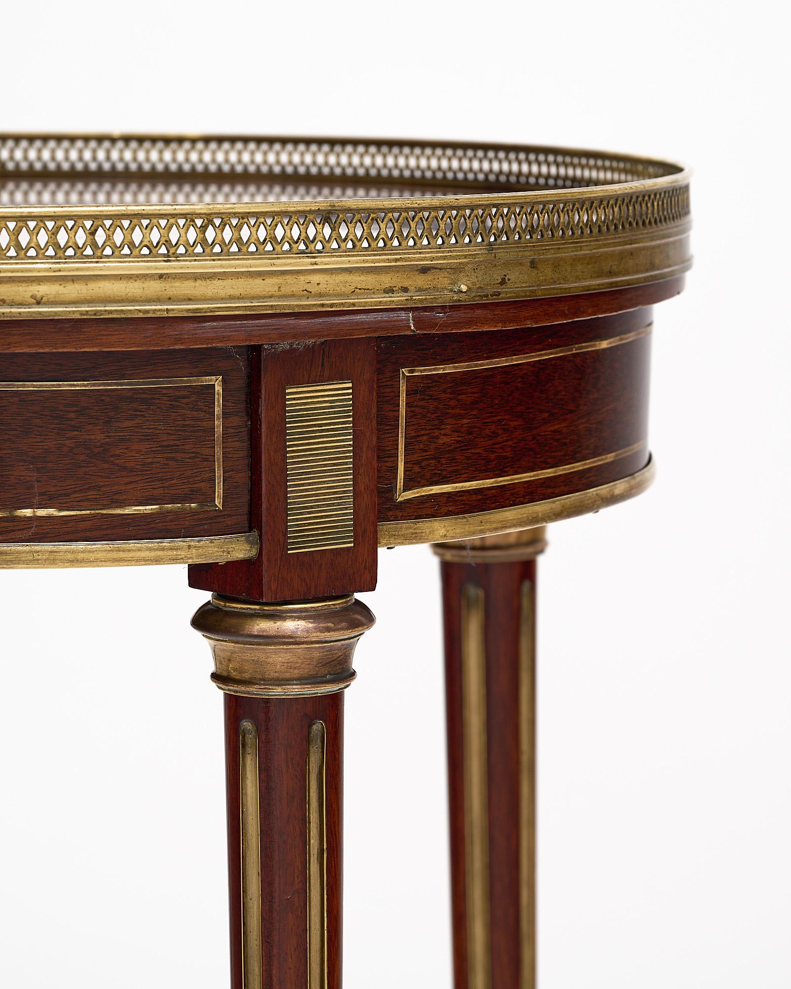Louis XVI Style Mahogany Bouillotte Table 3