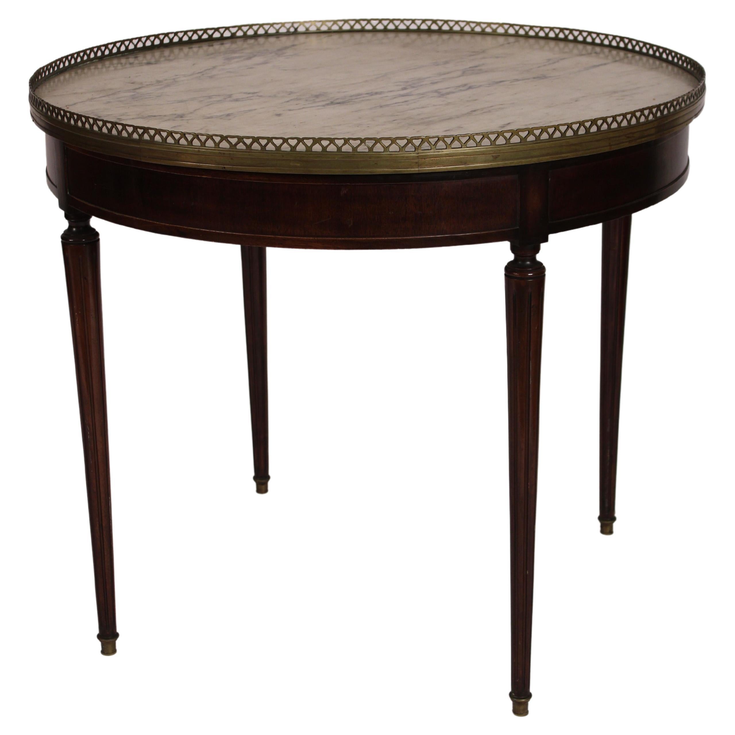 Mahagoni-Bouillotte-Tisch im Louis-XVI-Stil