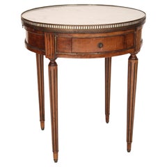 Vintage Louis XVI Style Mahogany Bouillotte Table