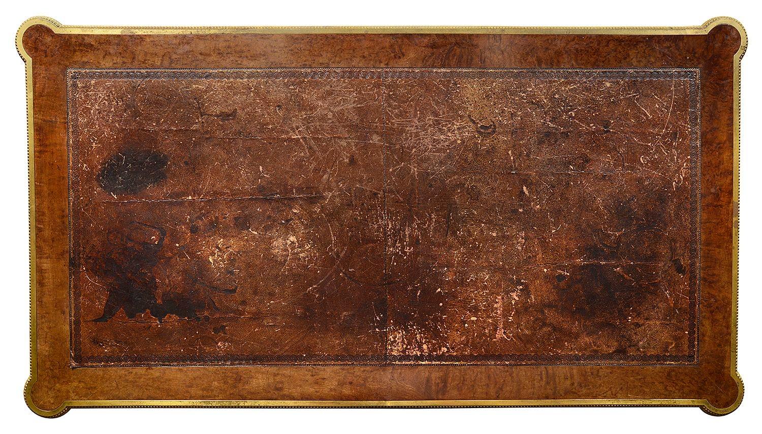 Louis XVI Style Mahogany Bureau Plat, 19th Century For Sale 3