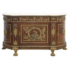Louis XVI style mahogany cabinet