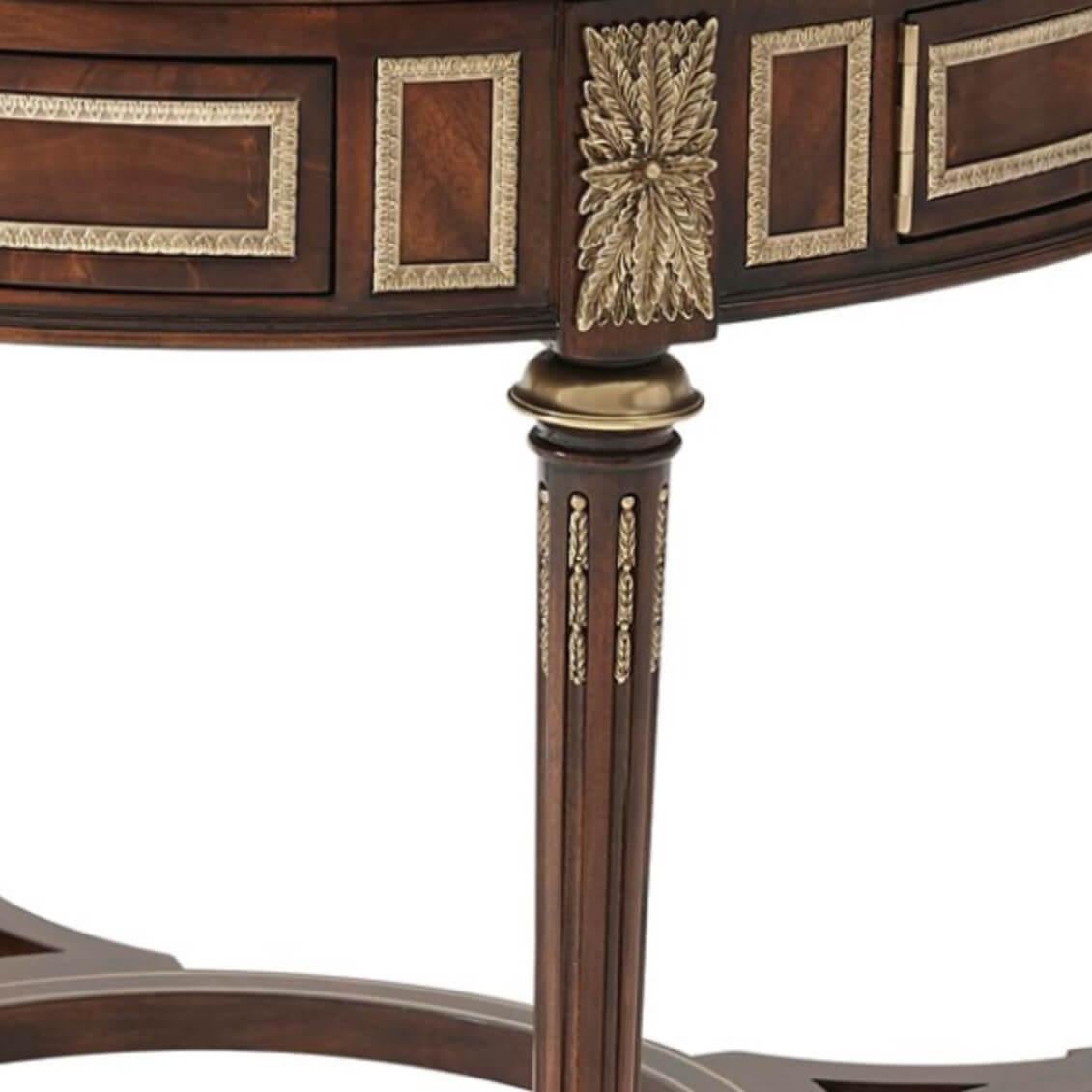 Wood Louis XVI Style Mahogany Center Table For Sale