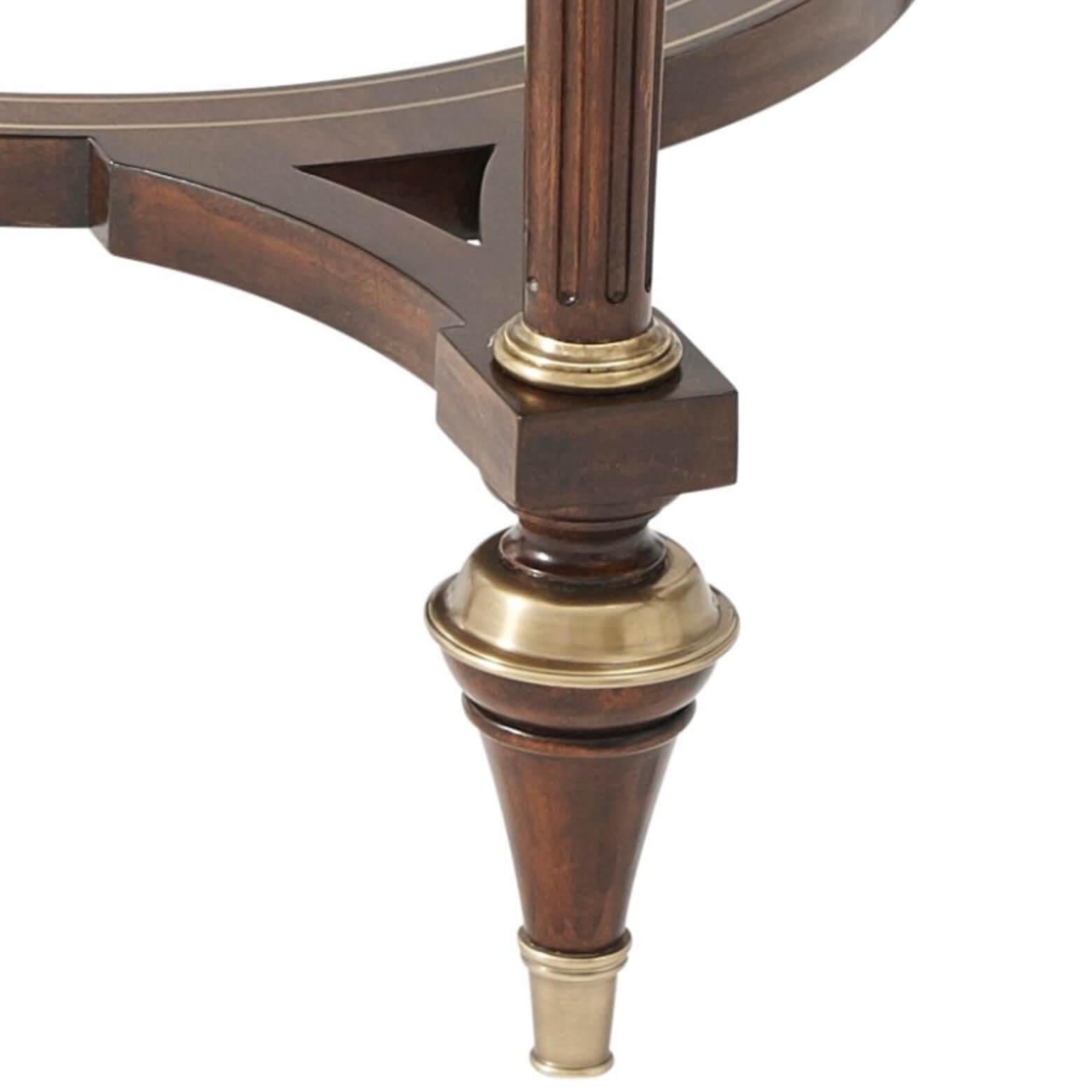 Louis XVI Style Mahogany Center Table For Sale 3