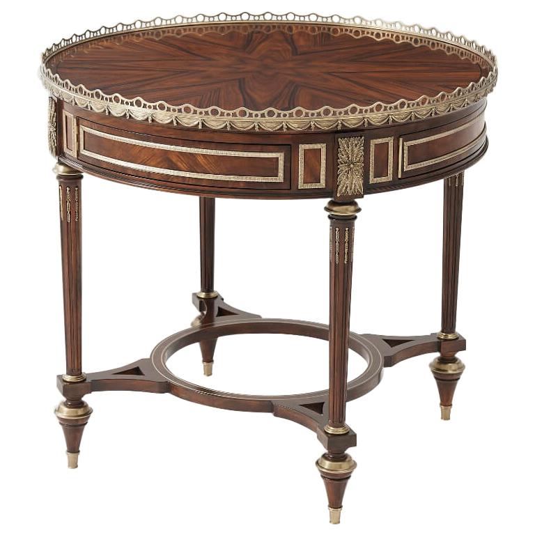 Louis XVI Style Mahogany Center Table For Sale