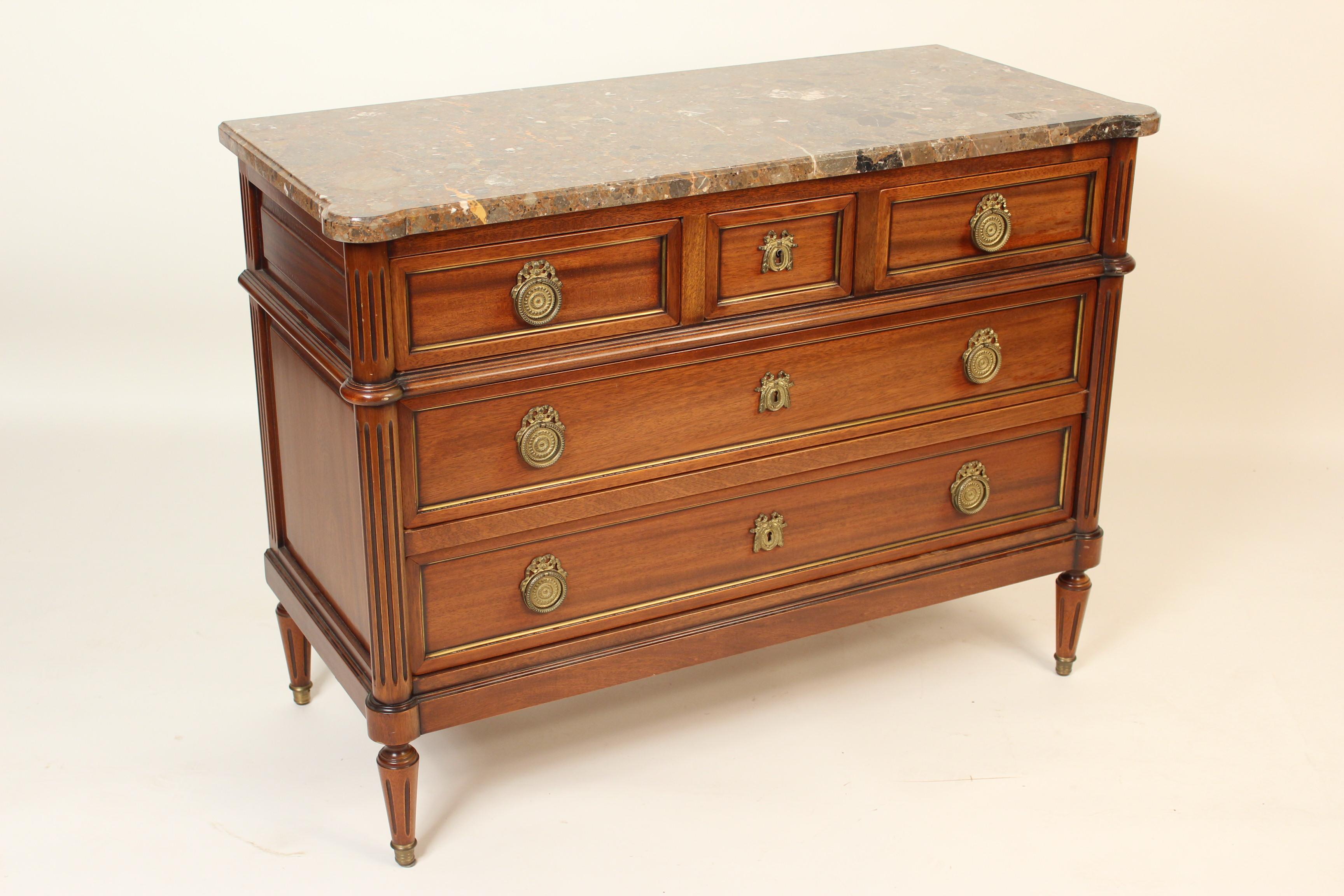 Unknown Louis XVI Style Mahogany Chest of Drawers