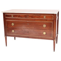 Mahagoni-Kommode im Louis-XVI-Stil