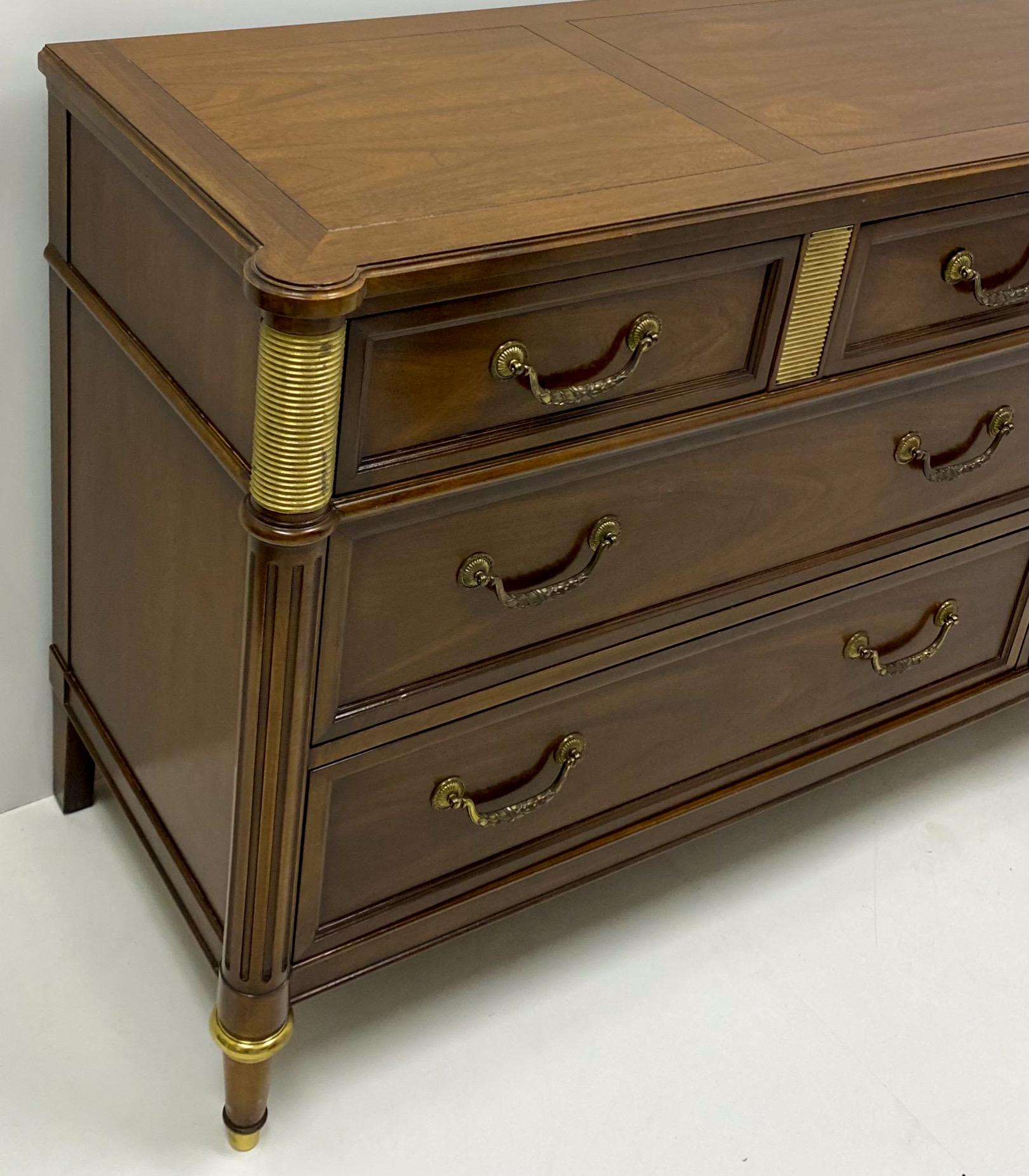 American Louis XVI Style Mahogany Commode or Chest by Baker Furniture
