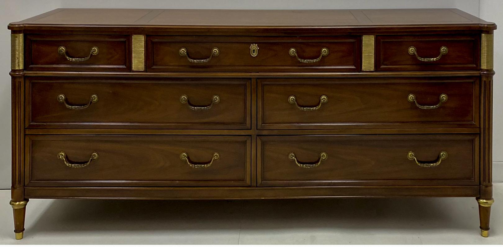 20th Century Louis XVI Style Mahogany Commode or Chest by Baker Furniture