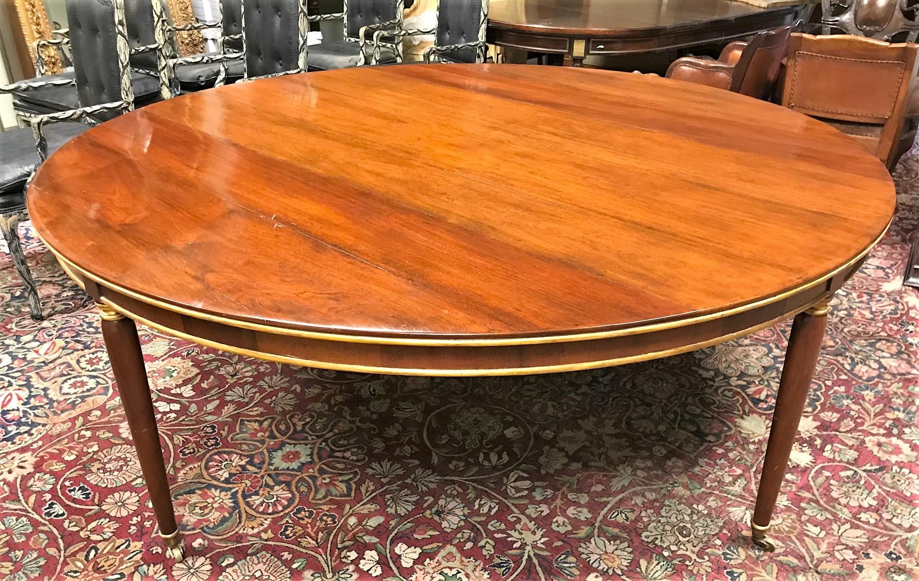 Stained Louis XVI Style Mahogany Conference Table, By Dessin Fournir