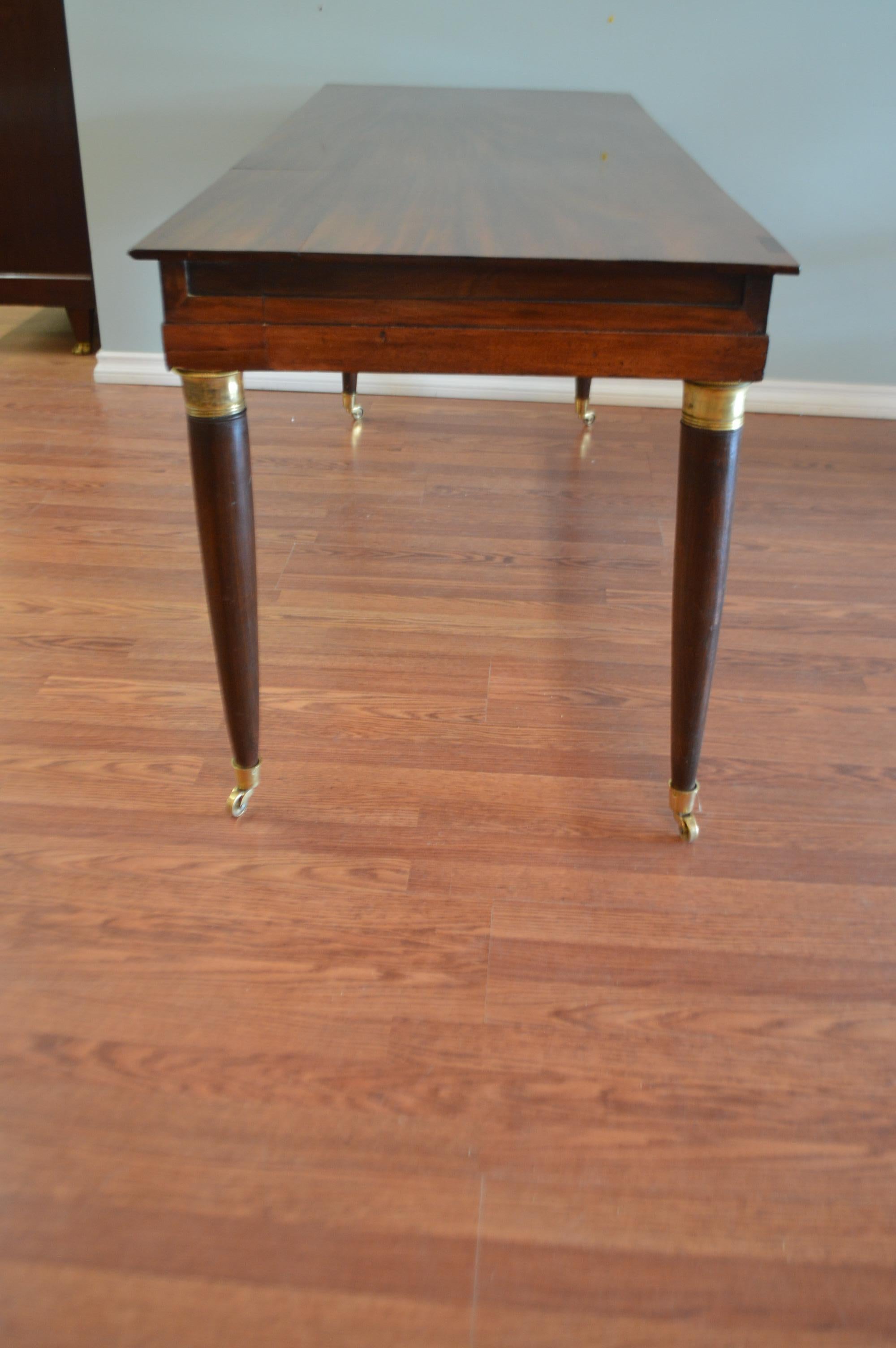 Louis XVI Style Mahogany Console or Sofa Table For Sale 4