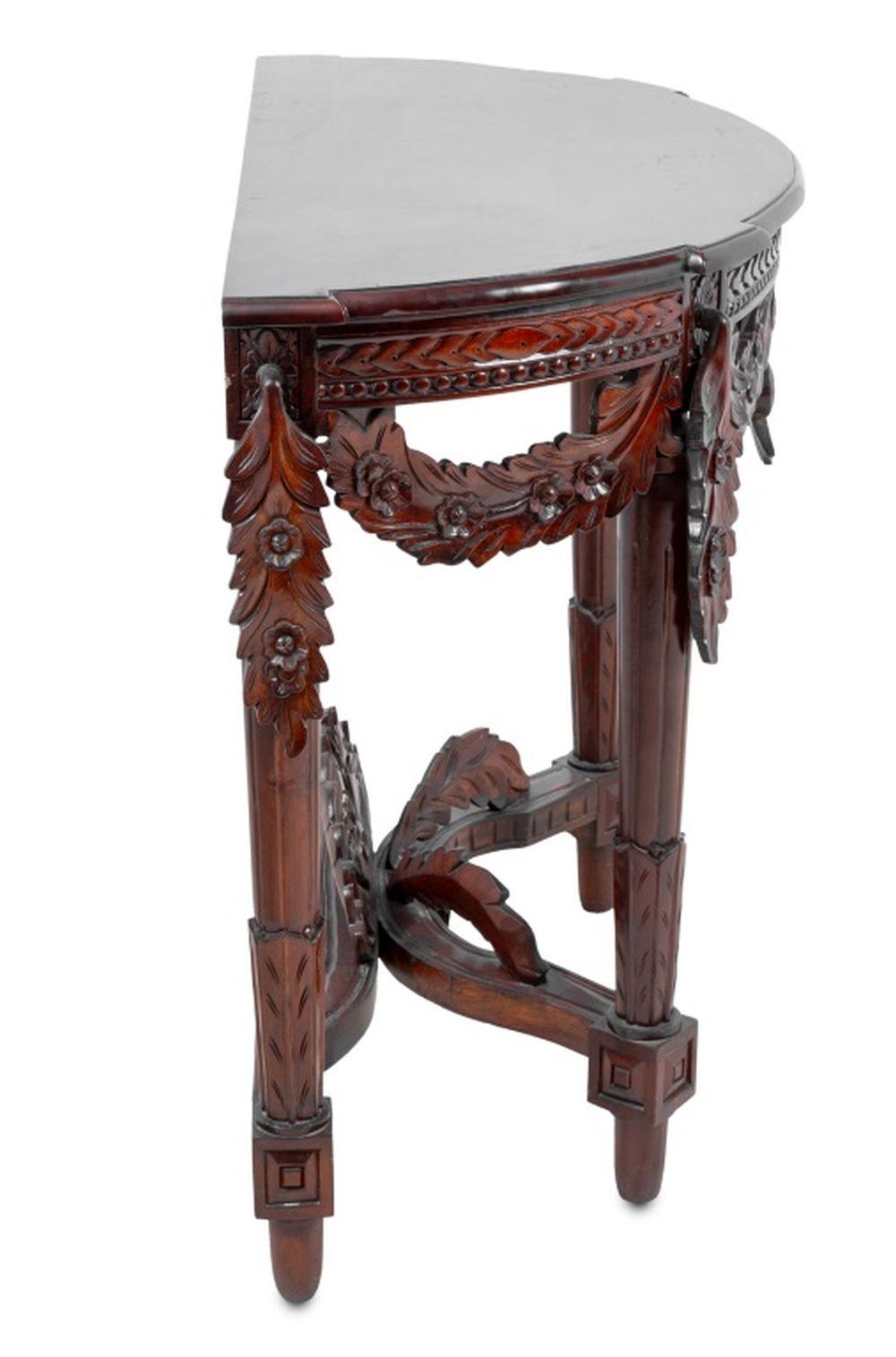 20th Century Louis XVI Style Mahogany Console Table For Sale