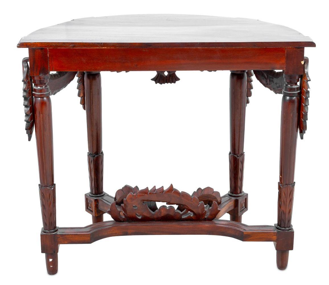 Louis XVI Style Mahogany Console Table For Sale 1