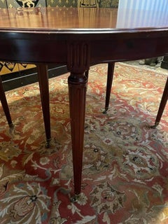 Louis XVI Style Mahogany Dining Table, 19th Century
