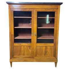 Louis XVI style mahogany display cabinet
