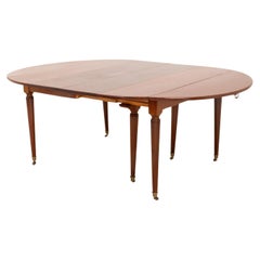 Louis XVI Style Mahogany Extending Dining Table