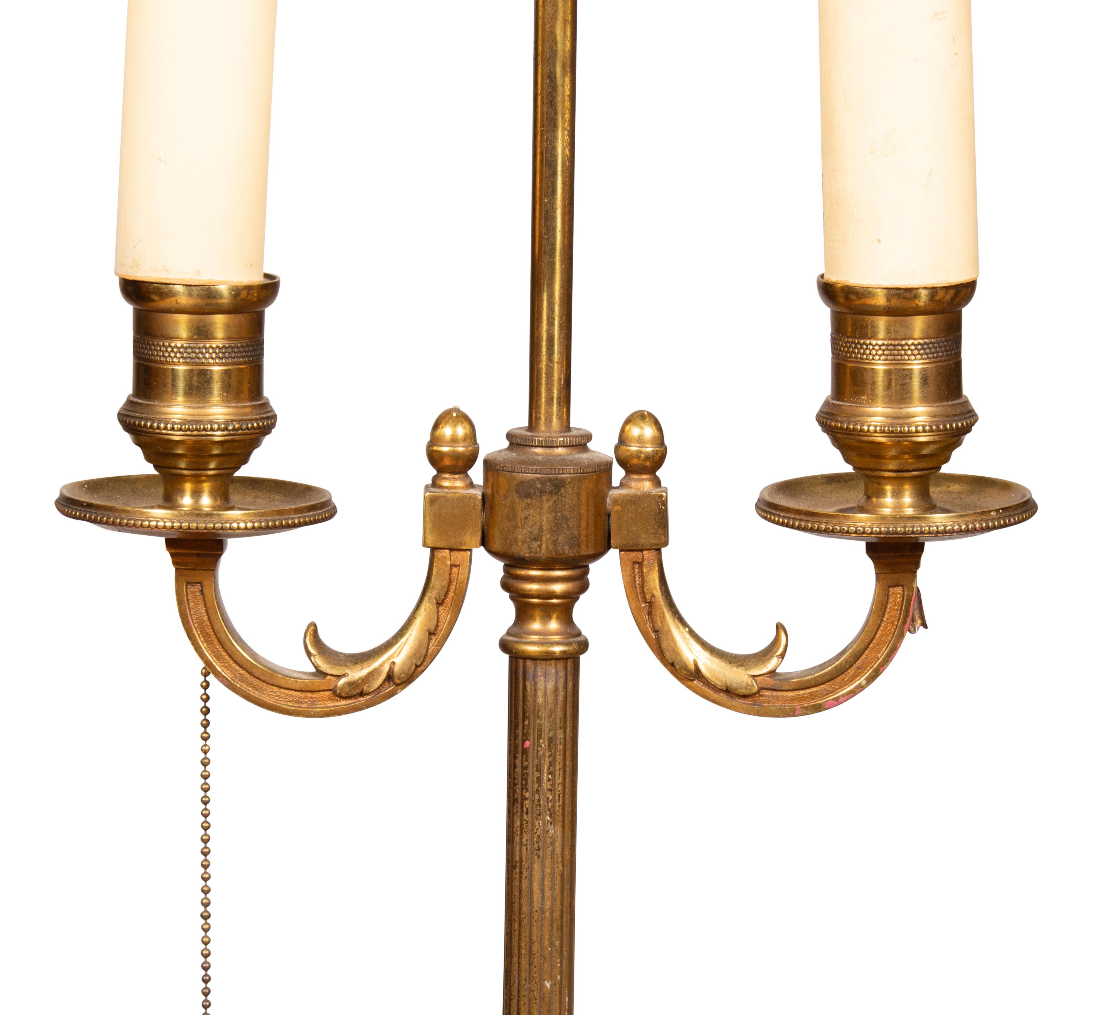 European Louis XVI Style Mahogany Floor Lamp For Sale