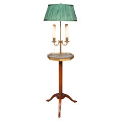 Louis XVI Style Mahogany Floor Lamp